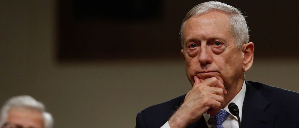 Mattis testifies before a Senate Armed Services Committee hearing on his nomination to serve as defense secretary in Washington