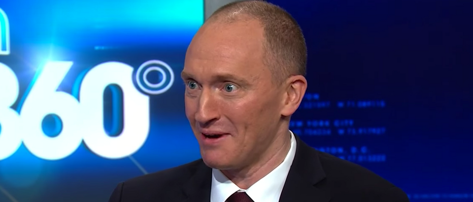 Carter Page talks to CNN's Anderson Cooper. (YouTube screen grab/CNN)