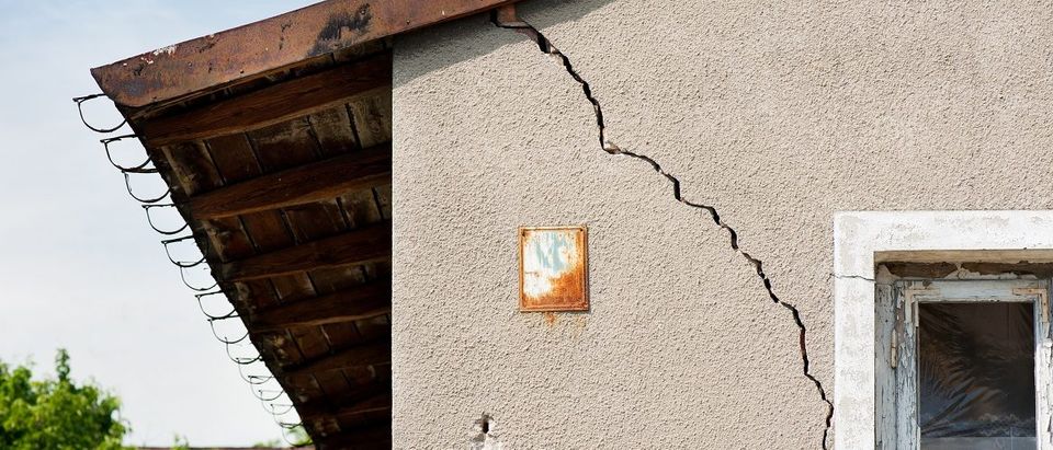 Cracked Building