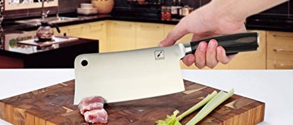 This knife can be used in a restaurant or in your own kitchen (Photo via Amazon)
