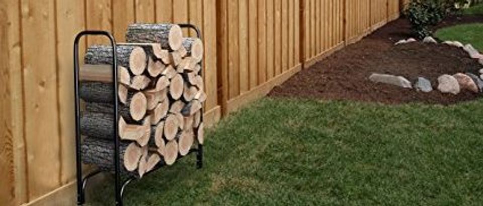 You can still get use out of this log rack (Photo via Amazon)