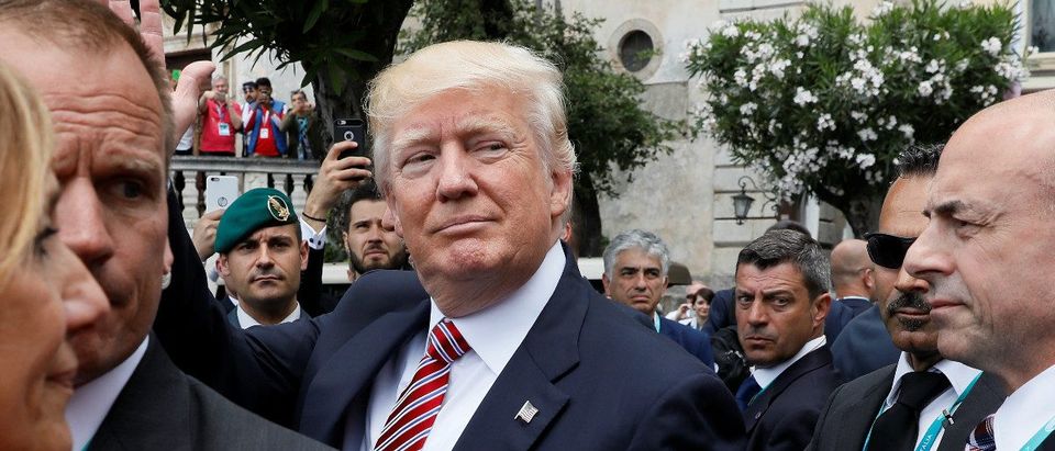 President Donald Trump in Sicily