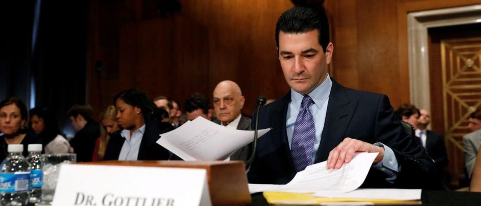 Dr. Scott Gottlieb testifies before a Senate Health Education Labor and Pension Committee confirmation hearing on his nomination to be commissioner of the Food and Drug Administration on Capitol Hill in Washington