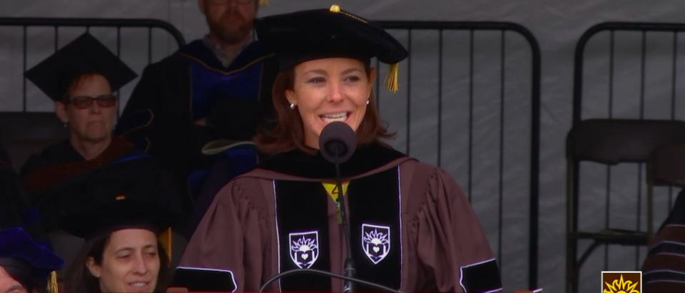 Screen Shot Stephanie Ruhle Delivers Commencement Address At Lehigh University