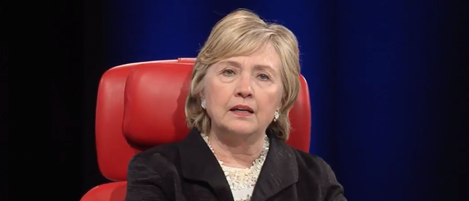 Hillary Clinton speaks at Recode conference (Youtube screen grab)