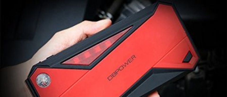 This jump starter is ultra compact so it fits in your glovebox (Photo via Amazon)