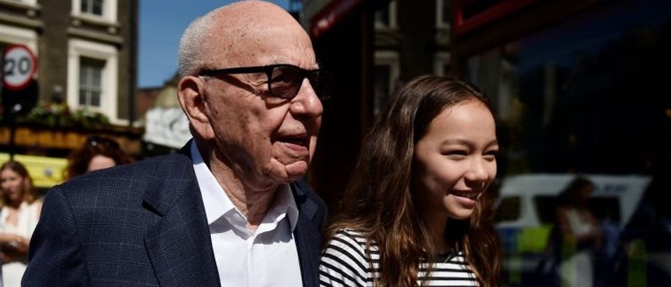 News Corp CEO Rupert Murdoch, with one of his daughters, visit Borough Market, which officially re-opens today following the recent attack, in central London