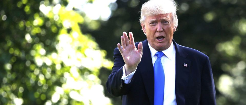 President Donald Trump departs for Bedminster, N.J. Friday, June 9. REUTERS/Jonathan Ernst