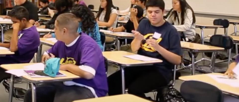 Students in a classroom. (YouTube screenshot/Agape Management)