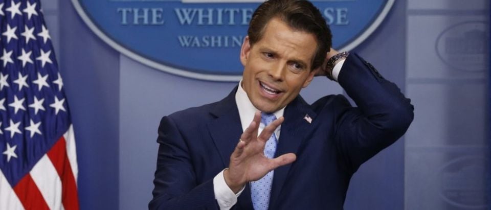 New White House Communications Director Scaramucci addresses daily briefing at the White House in Washington
