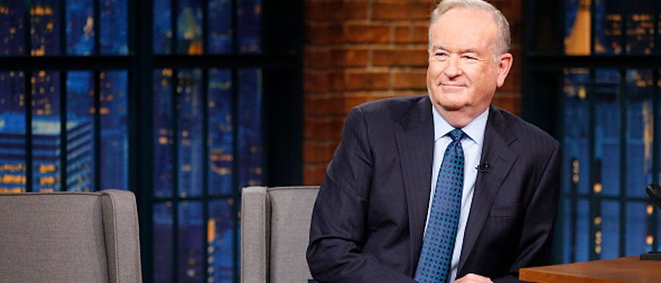 LATE NIGHT WITH SETH MEYERS -- Episode 392 -- Pictured: Political commentator, Bill O'Reilly, during an interview on July 13, 2016 -- (Photo by: Lloyd Bishop/NBC/NBCU Photo Bank via Getty Images)