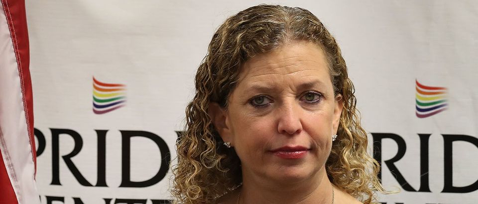 Rep. Debbie Wasserman Schultz (D-FL) attends a discussion about LGBT rights at the Pride Center on May 26, 2017 in Wilton Manors, Florida. The discussion centered around the Equality Act, a bill that hopes to amend the Civil Rights Act of 1964 to guarantee protections to LGBT individuals. (Photo by Joe Raedle/Getty Images)