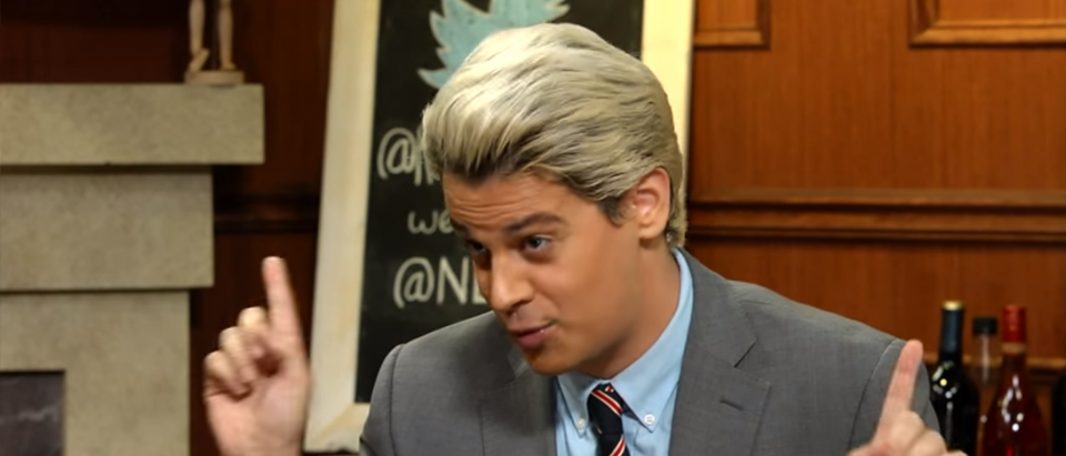 Milo Yiannopoulos gestures fabulously (Photo Credit: YouTube/The Rubin Report)