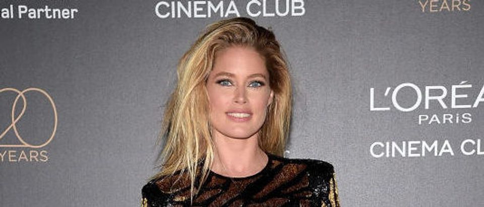 Doutzen attending the Gala 20th Birthday Of L'Oreal In Cannes during the 70th annual Cannes Film Festival at Martinez Hotel in May 2017 in Cannes, France. (Photo Credit/Getty Images)