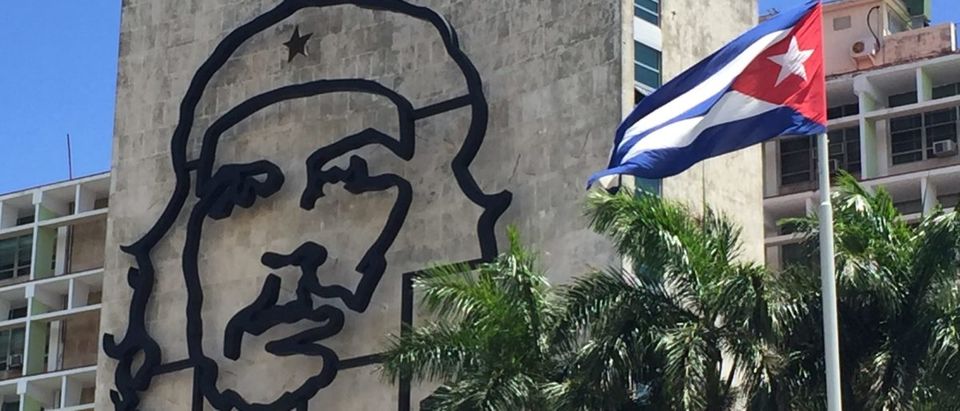 Che Guevara depicted on Cuban government building in Plaza de Revolucion in Havana (Robert Donachie/Daily Caller News Foundation)