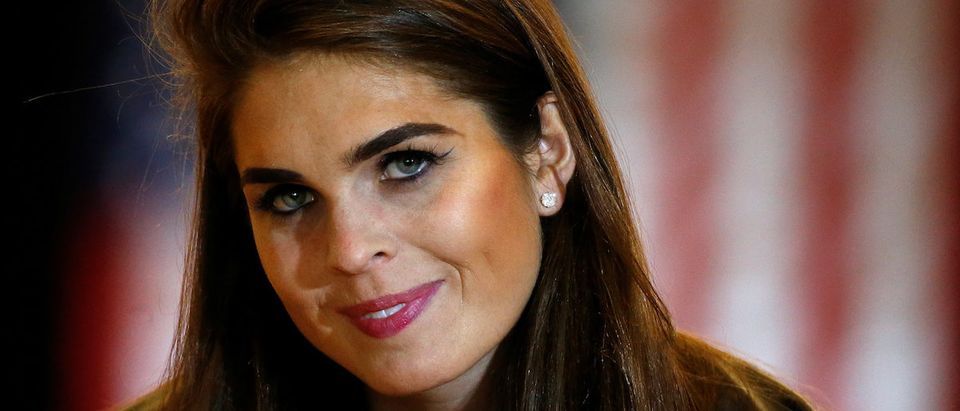 The director of strategic communications, Hope Hicks, makes $179,700 a year (REUTERS/Carlo Allegri)