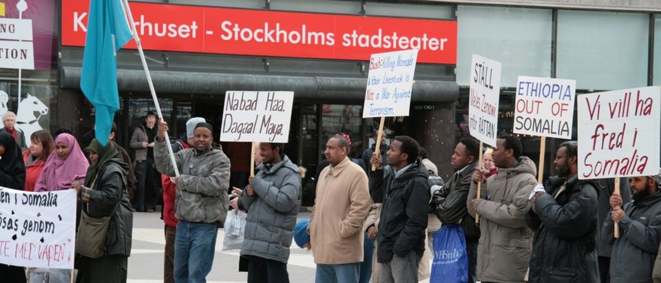 Shutterstock/ Somalian protest against the war (Stockholm, Sweden)
