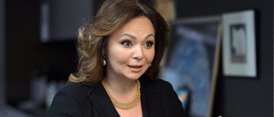 A picture taken on November 8, 2016 shows Russian lawyer Natalia Veselnitskaya speaking during an interview in Moscow.