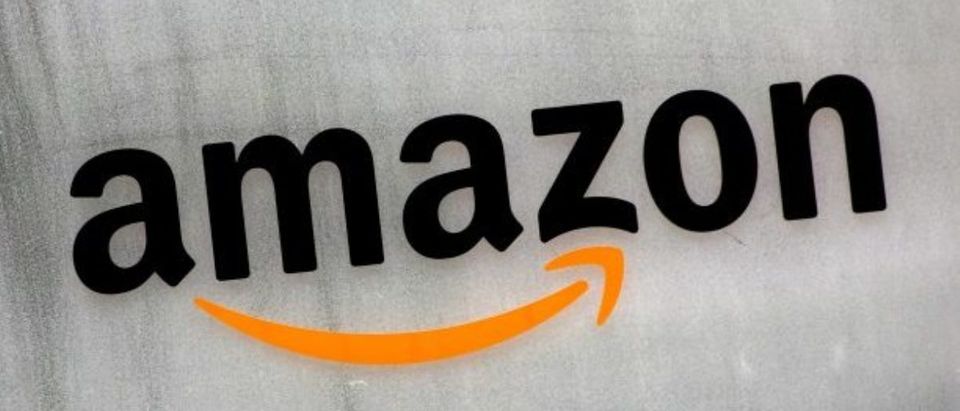 FILE PHOTO: Amazon.com's logo is seen at Amazon Japan's office building in Tokyo