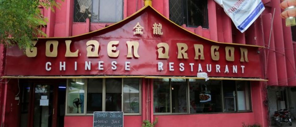 A view of the facade of a Chinese restaurant catering to the growing Chinese population in Islamabad