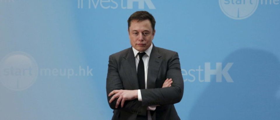Tesla Chief Executive Elon Musk stands on the podium as he attends a forum on startups in Hong Kong, China January 26, 2016. REUTERS/Bobby Yip/File Photo | Musk Goes Full Trump On Big Media