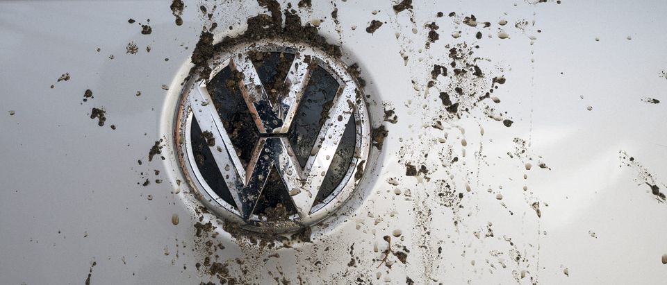 MADRID, SPAIN - SEPTEMBER 29, 2015: Logo bedraggled a Volkswagen Tiguan TDI (villorejo / Shutterstock.com)