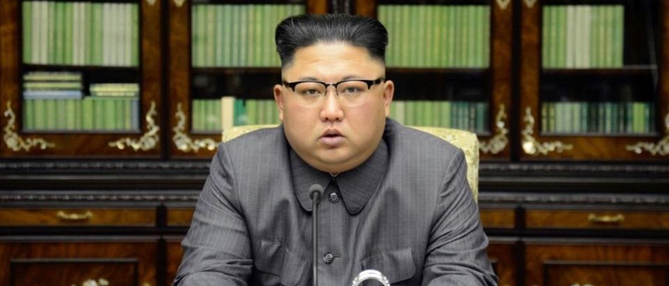 North Korea's leader Kim Jong Un makes a statement regarding U.S. President Donald Trump's speech at the U.N. general assembly