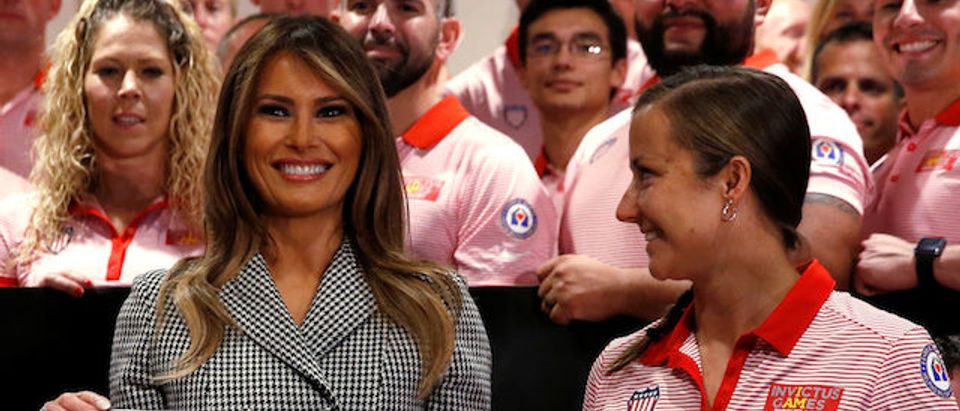 Melania Trump attends the opening ceremony of the Invictus Games in Toronto, Canada