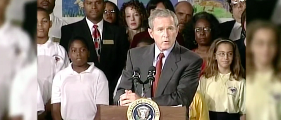 Flashback: Bush Speaks After Learning Of 9/11 Attack