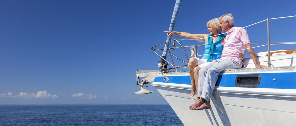 Elderly couple on yacht (Photo: Shutterstock)
