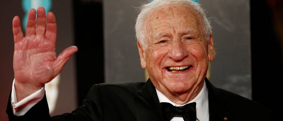 Mel Brooks arrives for the British Academy of Film and Television Awards (BAFTA) at the Royal Albert Hall in London, Britain February 12, 2017. Peter Nicholls / Reuters