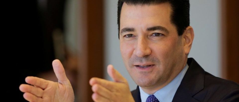 U.S. Food and Drug Commissioner Scott Gottlieb attends an interview at Reuters headquarters in New York City, U.S., October 10, 2017. REUTERS/Eduardo Munoz