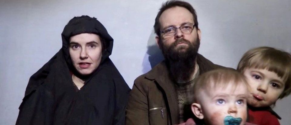 FILE PHOTO: Taliban Social media image of American Caitlan Coleman her Canadian husband Joshua Boyle and their two children