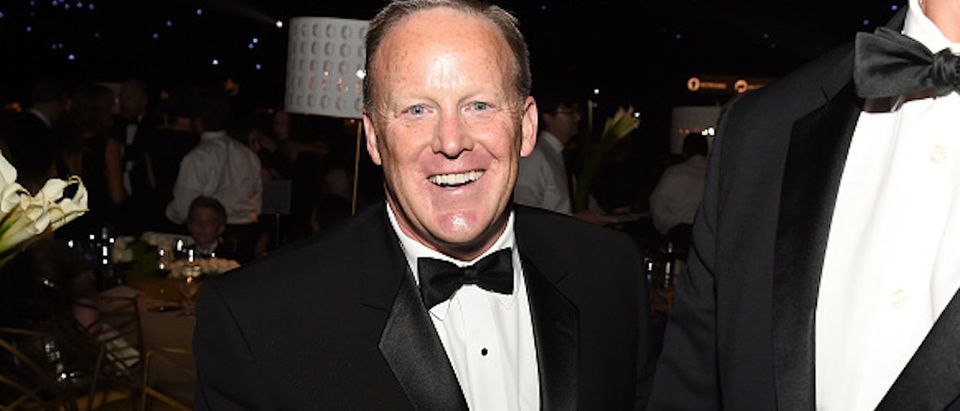 LOS ANGELES, CA - SEPTEMBER 17: Former White House Press Secretary Sean Spicer attends the 69th Annual Primetime Emmy Awards Governors Ball on September 17, 2017 in Los Angeles, California. (Photo by Kevin Winter/Getty Images)