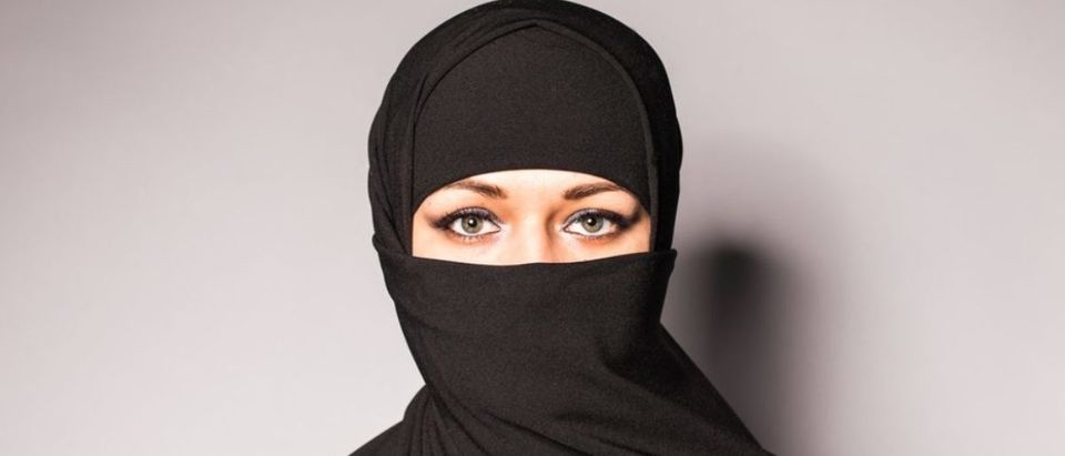 Muslim woman wearing a niqab (shutterstock/ Tatiana Chekryzhova)