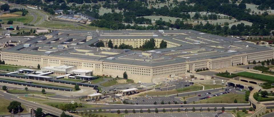 The Pentagon is seen from the air over Washington, DC on August 25, 2013. The 6.5 million sq ft (600,000 sq meter) building serves as the headquarters of the US Department of Defense and was built from 1941 to 1943. Saul Loeb/AFP/Getty Images.