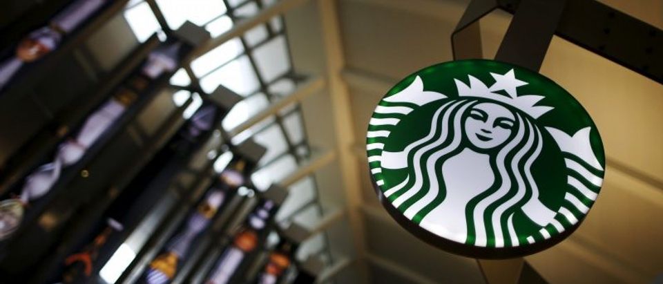 FILE PHOTO: A Starbucks store is seen inside the Tom Bradley terminal at LAX airport in Los Angeles