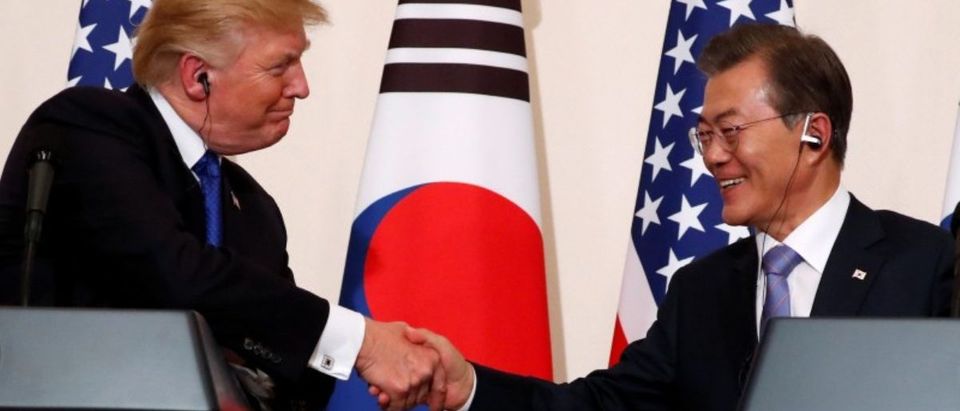 Trump arrives in South Korea for the second stop of his five-country trip to Asia