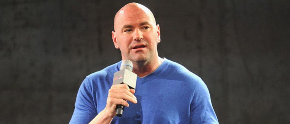 UFC President Dana White speaks the Launch Of The Reebok UFC Fight Kit at Skylight Modern on June 30, 2015 in New York City. (Photo by Brad Barket/Getty Images for Reebok)