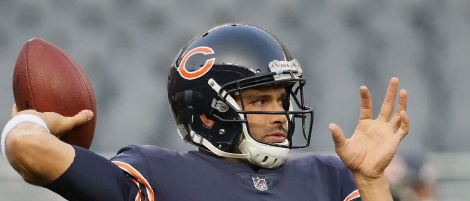 Mark Sanchez signed by the Chicago Bears. (Photo by Jonathan Daniel/Getty Images)