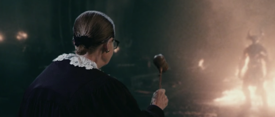 Jimmy Kimmel Live in Nov. 2017, featuring a Ruth Bader Ginsburg spoof. (YouTube screenshot/Jimmy Kimmel Live)