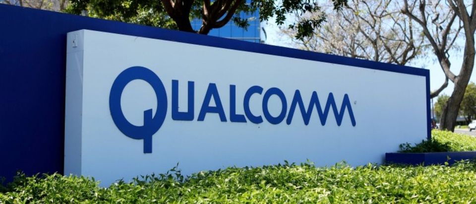 FILE PHOTO: A Qualcomm sign is pictured at one of its many campus buildings in San Diego