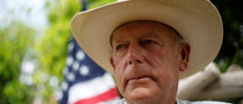 FILE PHOTO: Rancher Cliven Bundy poses at his home in Bunkerville