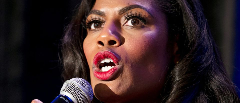 White House aide Omarosa Manigault speaks during a panel discussion at the National Association of Black Journalists convention in New Orleans, Louisiana, U.S. August 11, 2017. REUTERS/Omar Negrin