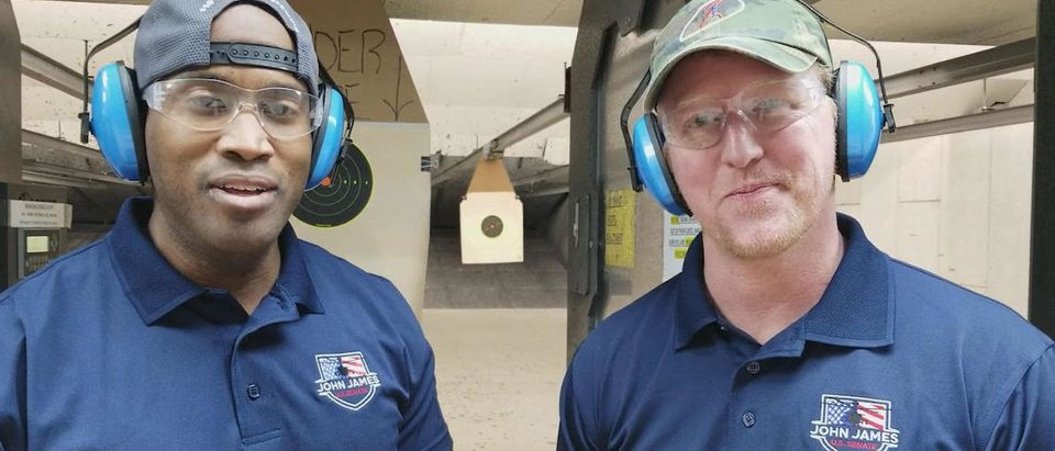 Robert O'Neill And John James Shooting At Michigan Gun Range (Obtained By The Daily Caller News Foundation)