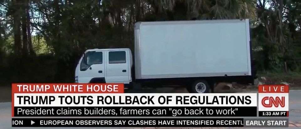 White Truck Ruins CNN's Day
