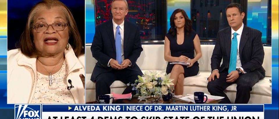 MLK's Niece Says Trump Is Not Racist On Fox and Friends 1-15-18