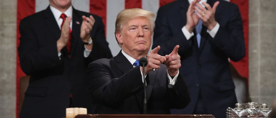 U.S. President Donald Trump delivers his first State of the Union address in Washington