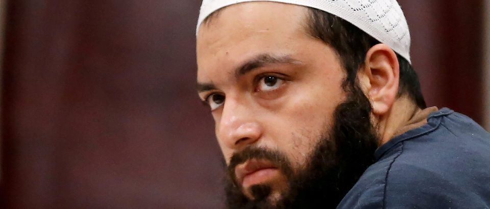 FILE PHOTO: Ahmad Khan Rahimi, an Afghan-born U.S. citizen accused of planting bombs in New York and New Jersey, appears in Union County Superior Court for a hearing in Elizabeth, New Jersey, U.S. May 15, 2017. REUTERS/Mike Segar/File Photo
