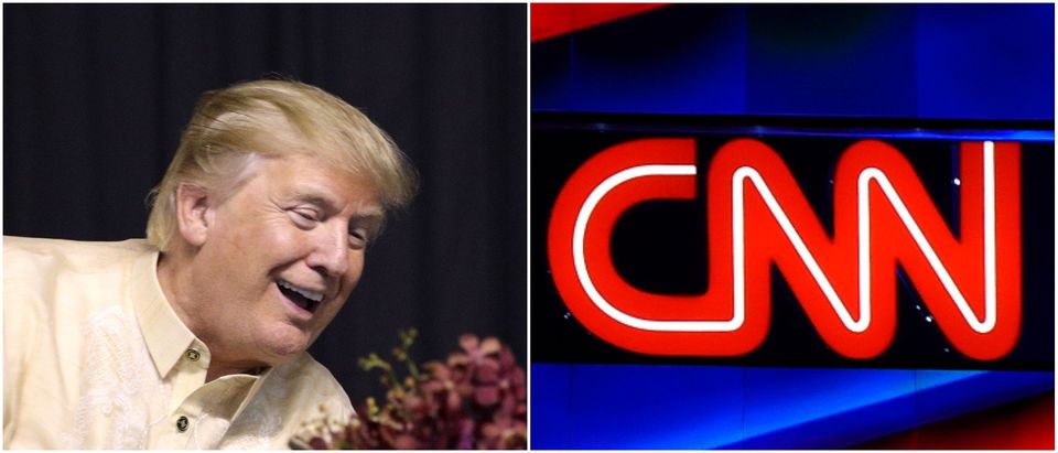 CNN logo Trump Left: RHONA WISE/AFP/Getty Images Right: ATHIT PERAWONGMETHA/AFP/Getty Images